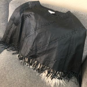 Leather poncho !!!